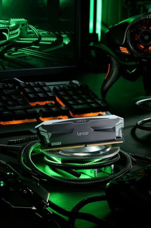 Lexar Pamięć DDR5 ARES RGB Gaming 32GB(2*16GB)/6800 czarna