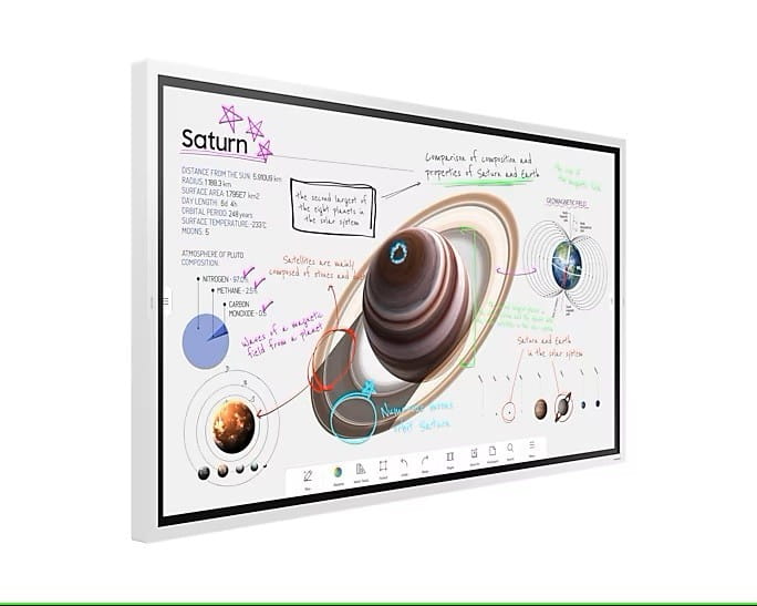 Samsung Monitor profesjonalny  WM65B 65 cali Flip PRO Dotykowa  350(cd/m2) 3840x2160 (UHD) Flip App USB-C Wi-Fi/BT 3 lata On-Site (LH65WMBWBGCXEN)