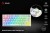Savio Klawiatura mechaniczna bezprzewodowa SAVIO PHENIX WHITE Gateron Yellow, Pudding