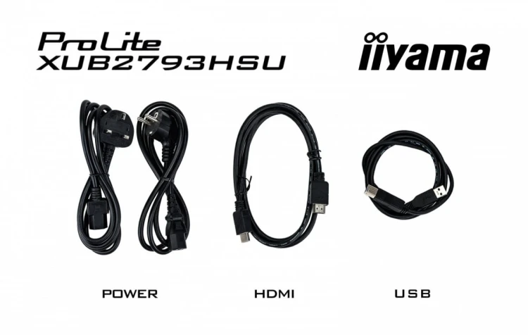 IIYAMA Monitor 27 cali XUB2793HSU-B7,IPS.HDMI.DP.2x2W.USBx2,300cd