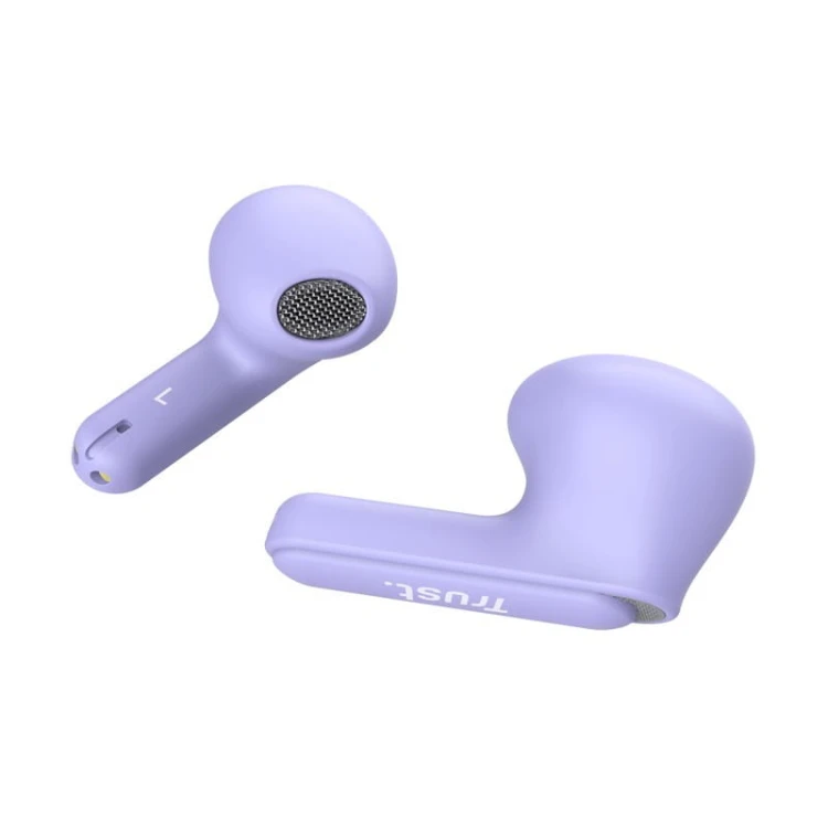 Trust Słuchawki earbuds Yavi Bluetooth ENC fioletowe