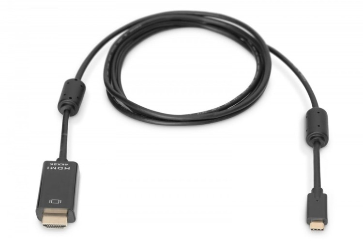 Digitus Kabel USB Type-C/HDMI M/M USB 3.1 Gen.2 SuperSpeed+ 4K/60Hz 18Gbps 5m czarny