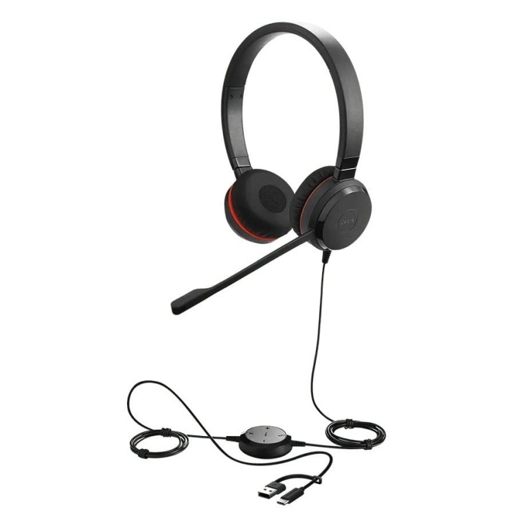 Jabra Słuchawki Evolve2 30 II USB-A amp C MS Stereo