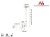Maclean Uchwyt do telewizora sufitowy 23-42" 50 - 85 cm 30kg MC-504A B srebrny TV