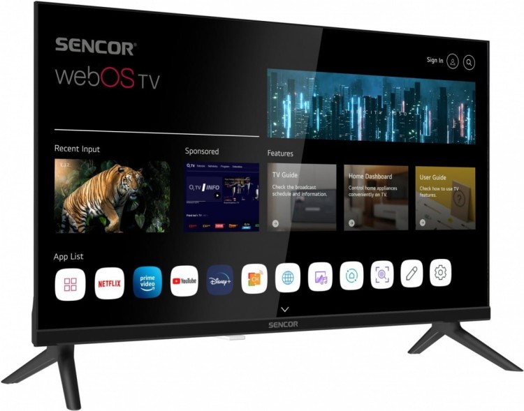 Sencor Telewizor 24 cale SMART webOS LG DVB-T/T2/C/S/S2 BT5