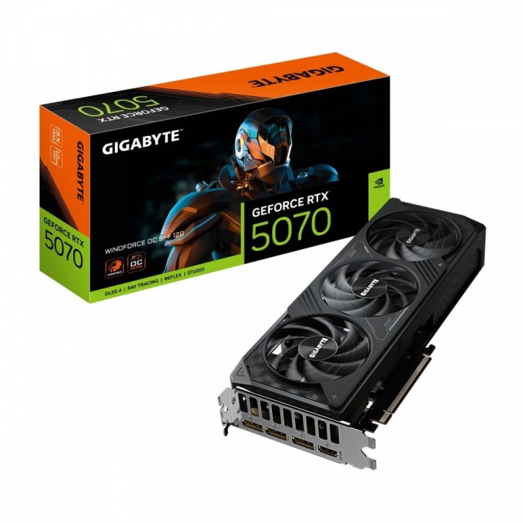 Gigabyte Karta graficzna GeForce RTX 5070 WINDFO FORCE OC SFF 12G 192BIT