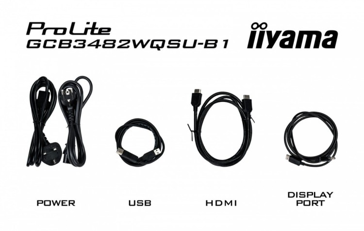 IIYAMA Monitor 34 cale G-Master GCB3482WQSU-B1,VA,UWQHD,120HZ,1500R, HDR400, 21:9, 500cd,2x5W, USB-c