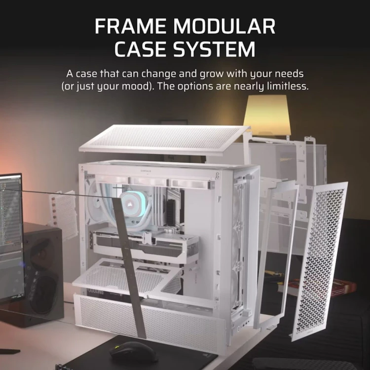 Corsair Obudowa FRAME 4000D RS White Mid Tower ATX
