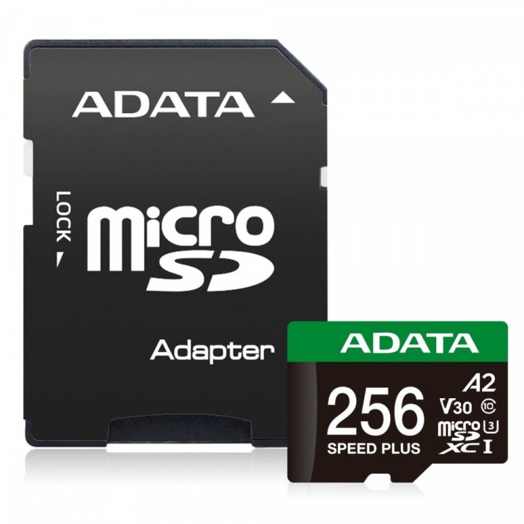 Adata Karta microSD Speed Plus 256GB UHS1 U3 V30 A2 180/160 MB/s