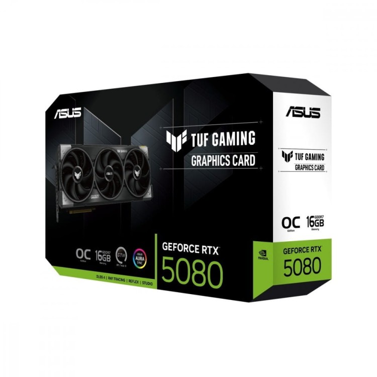 Asus Karta graficzna GeForce RTX 5080 TUF GAMING OC 16GB GDDR7 256bit DP/HDMI