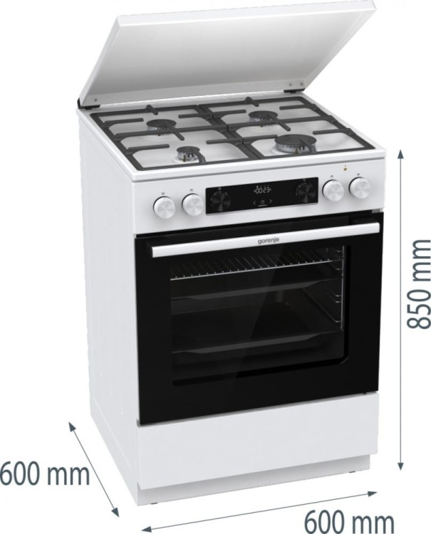 Gorenje Kuchnia gazowo-elektryczna GK6C5WF