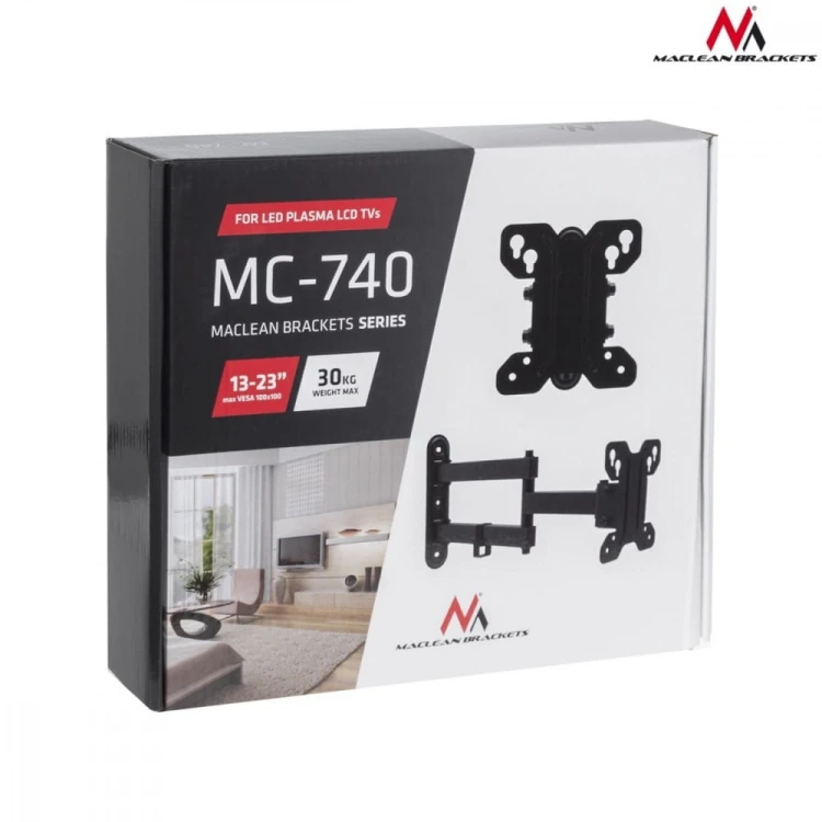 Maclean Uchwyt do telewizora 13-32 cale MC-740 30kg, max vesa 100x100