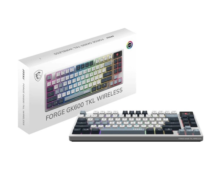 MSI Klawiatura gamingowa Forge GK600 TKL SKY US