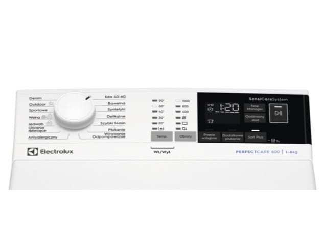 Electrolux Pralka top TM Wyświetlacz EW6TN4062P