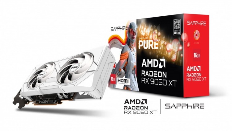 Sapphire Technology Karta graficzna Radeon RX 9060 XT PURE 16GB GDDR6 128bit DP/2HDMI