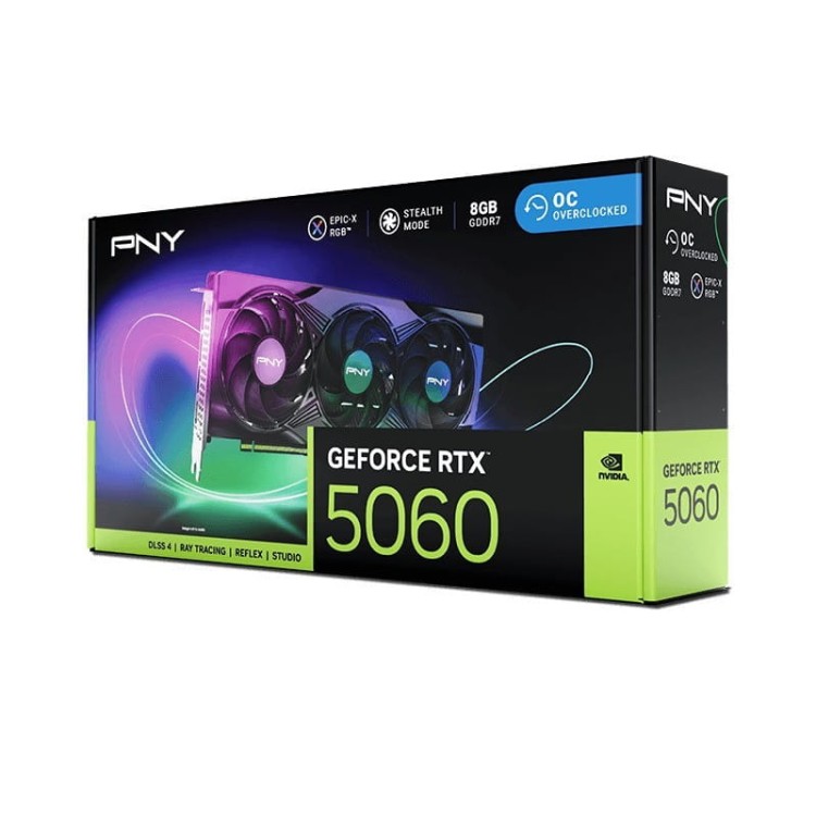 PNY Karta graficzna GeForce RTX 5060 OC 8GB RGB VCG50608TFXXPB1-O