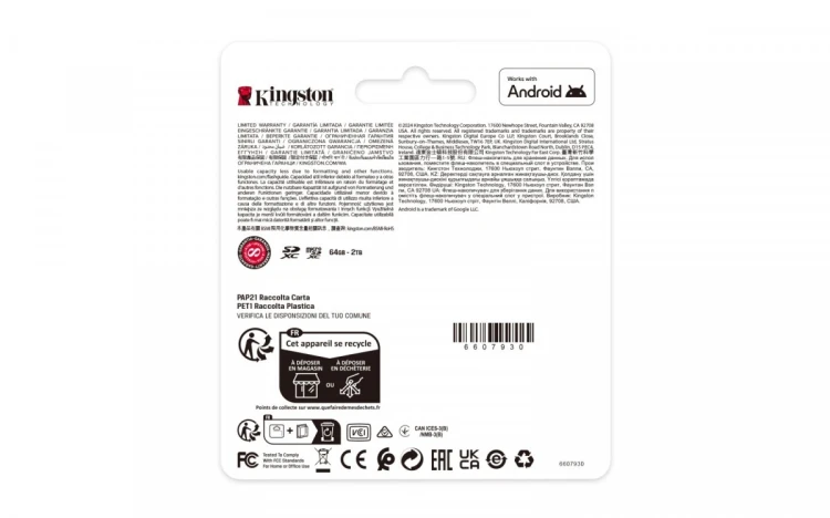 Kingston Karta pamięci SD 128GB Canvas Select Plus Gen3 150MB/s