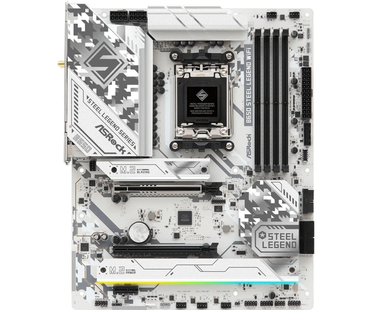 ASRock Płyta główna B650 STEEL LEGEND WIFI AM5 4DDR5 HDMI/DP M.2 ATX