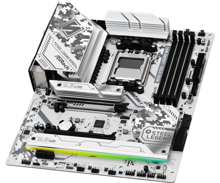 ASRock Płyta główna B650 STEEL LEGEND WIFI AM5 4DDR5 HDMI/DP M.2 ATX