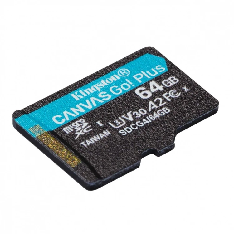 Kingston Karta pamięci microSD 64GB Canvas Go! Plus 200MB/s A2 U3 V30