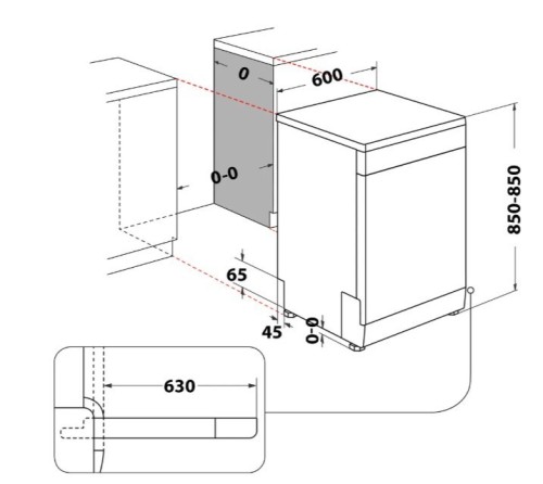 Whirlpool Zmywarka W7FHP33X