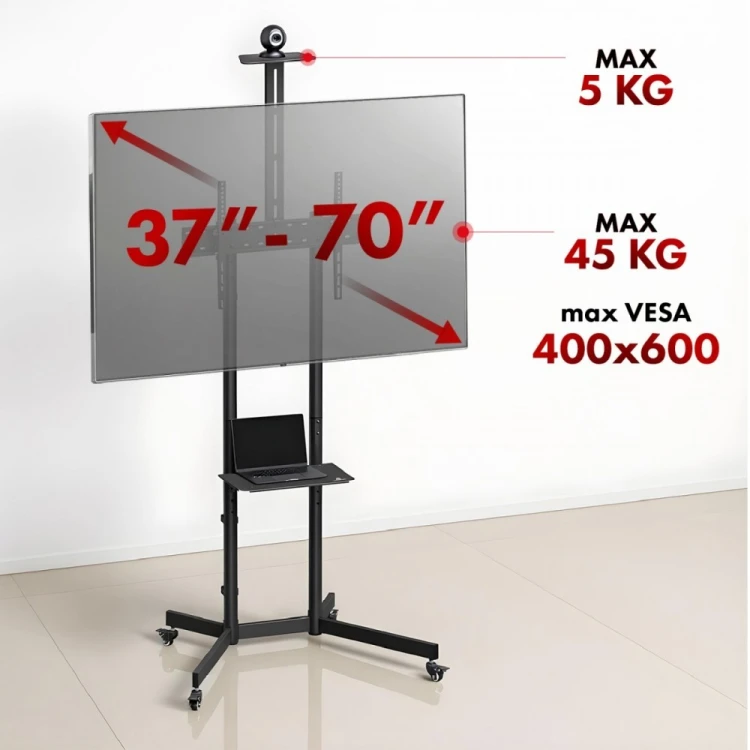 Maclean Wózek do TV max 45 kg, MC-113 B