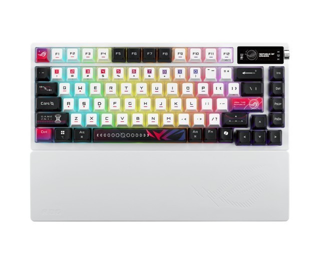 Asus Klawiatura ROG Azoth X M704 BT/RF/USB-C/Aura/Czarno-Biała