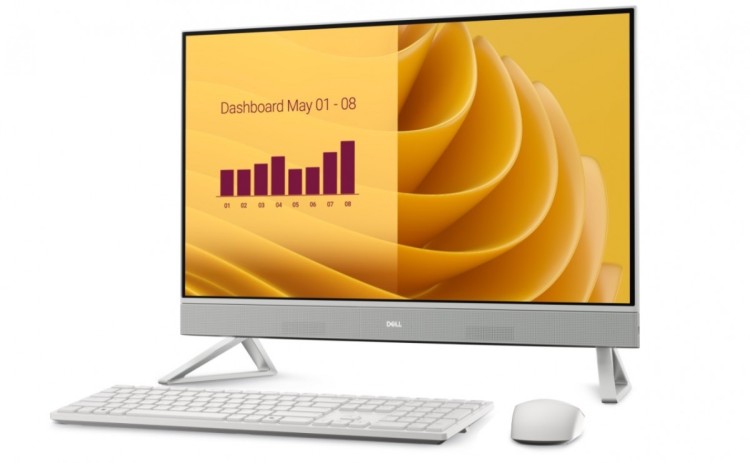 Dell Komputer Dell 27 All-in-One EC27250 Win11Pro 7-150U/32GB/1TB/27.0 FHD Touch/Intel Graphics/Cam/WLAN + BT/Backlit Kb/3Y ProSupport