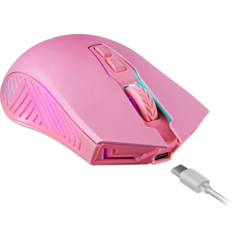 Defender Mysz gamingowa bezprzewodowa PANDORA RF 3200DPI 7P różowa