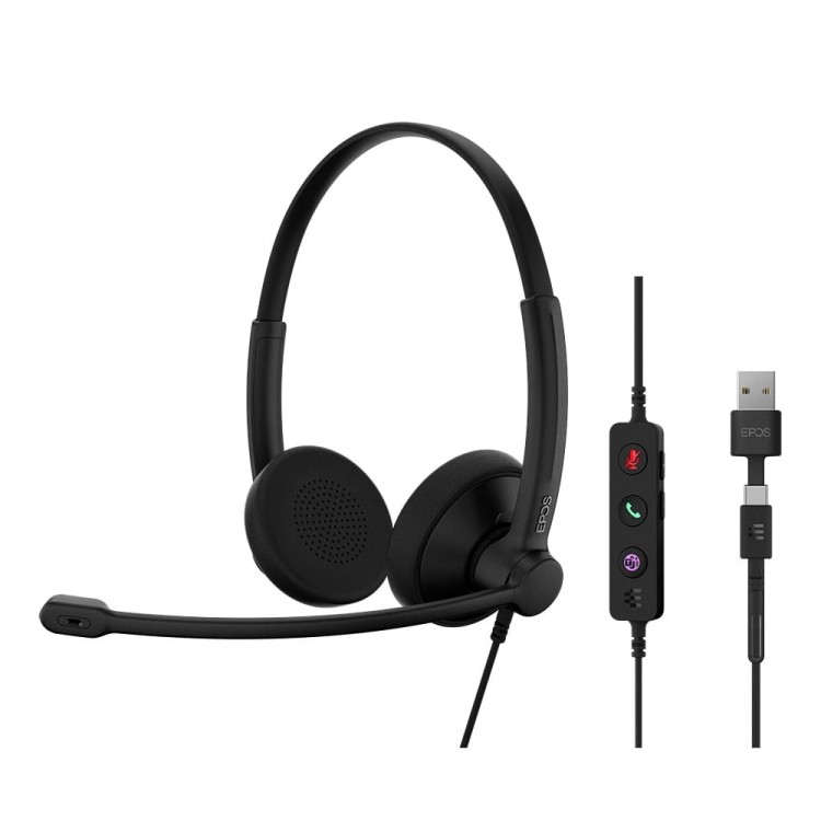 EPOS Słuchawki IMPACT 100 MS USB-C+A Stereo