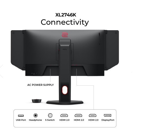 ZOWIE Monitor gamingowy BENQ XL2746K LED 1ms/240Hz/FullHD