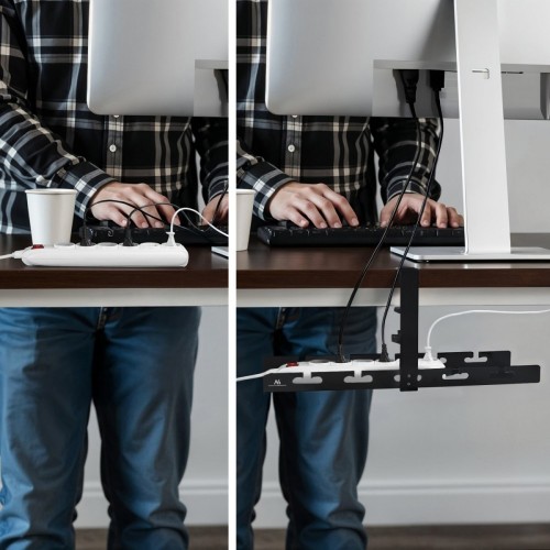 Maclean Organizer podbiurkowy MC-105 B, na kable