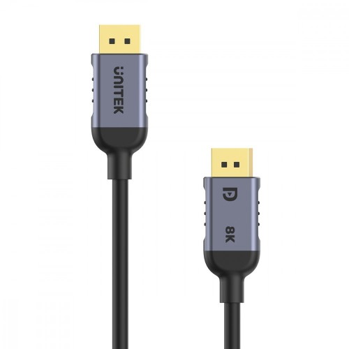 Unitek Kabel DisplayPort 1.4, 8K@60Hz, 4K@240Hz, HDR, 2m; C1628GY01-2M