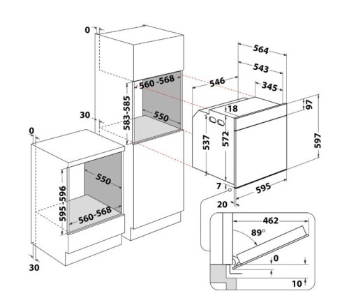 Whirlpool Piekarnik WOI4S8CM1SXA