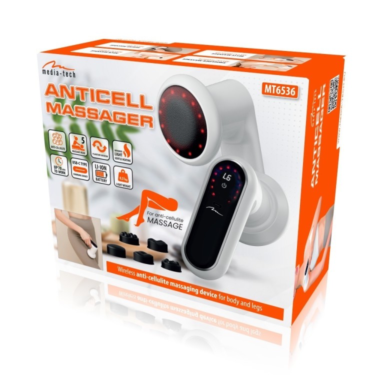 Media-Tech Bezprzewodowy masażer antycellulitowy Anticell Massager MT6536