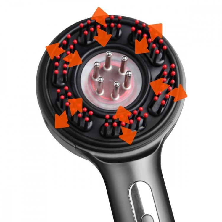 Media-Tech Masująca szczotka do włosów i skóry głowy REGENERATING HAIRBRUSH MASSAGER MT6537