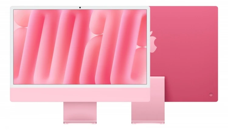 Apple iMac 24 cale: M4 10/10, 16GB, 256GB SSD - Różowy