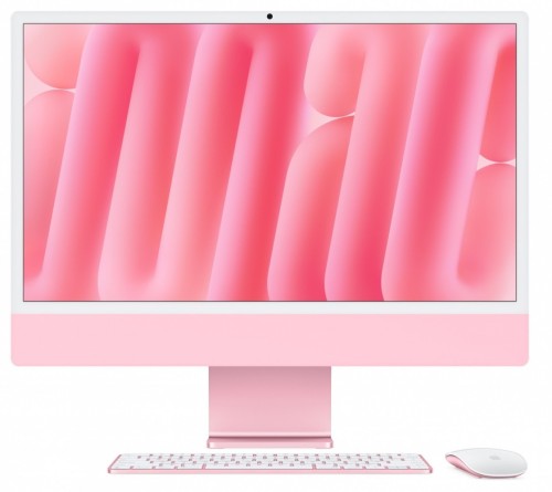 Apple iMac 24 cale: M4 10/10, 16GB, 512GB SSD - Różowy