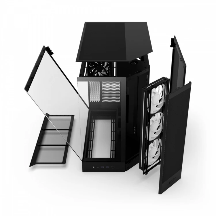 NZXT Obudowa NZXT H9 FLOW RGB (2025) z oknem czarna
