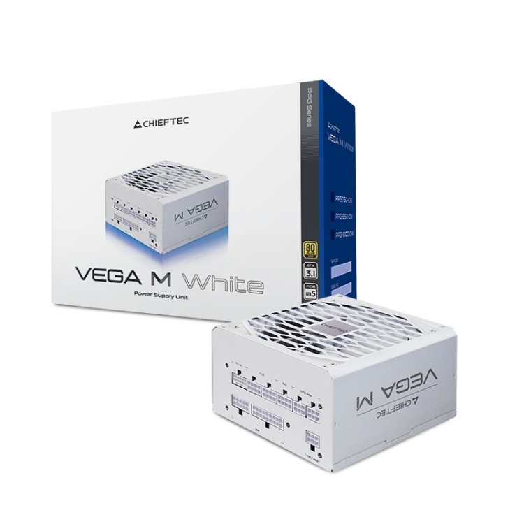 Chieftec Zasilacz PPG-850-CW VEGA M 850W 80+ GOLD Biały