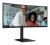 AOC Monitor CU34E4CV 34 cale 120Hz Curved VA HDMIx2 DP RJ45 HAS Głośniki