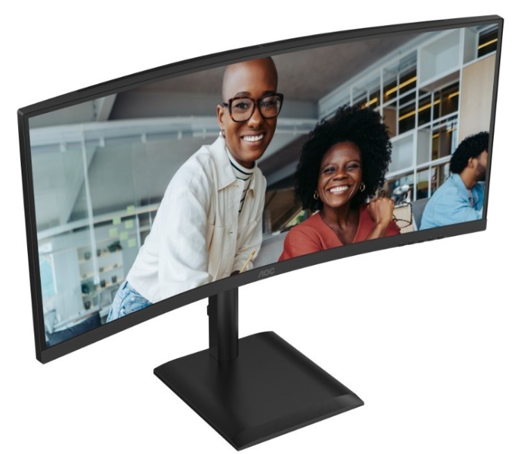 AOC Monitor CU34E4CV 34 cale 120Hz Curved VA HDMIx2 DP RJ45 HAS Głośniki