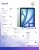Apple iPad Air 11 cali WiFi 256GB Niebieski