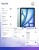 Apple iPad Air 11 cali WiFi + Cellular 256GB Niebieski