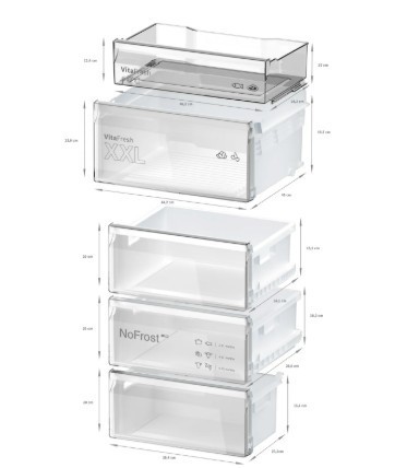 Bosch Chłodziarko-zamrażarka KGN39VXBT