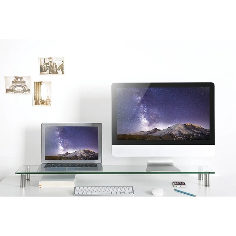 LogiLink Stolik do monitora szklany blat, 1000mm