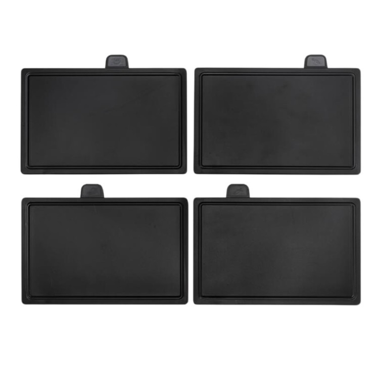 Feel-Maestro Zestaw noży + desek na podstawce MR-1412-BLACK