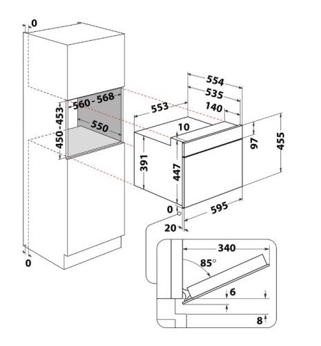 Whirlpool Kuchnia mikrofalowa WMW57DHMX