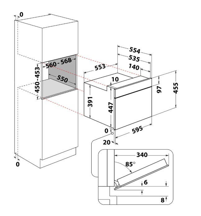 Whirlpool Kuchnia mikrofalowa WMW57DHMX