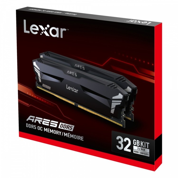Lexar Pamięć DDR5 ARES 32GB(2*16GB)/6000 CL30 czarna